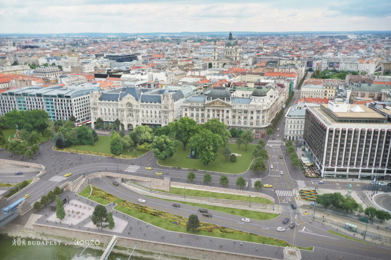 Budapest Lánchíd látványtervek