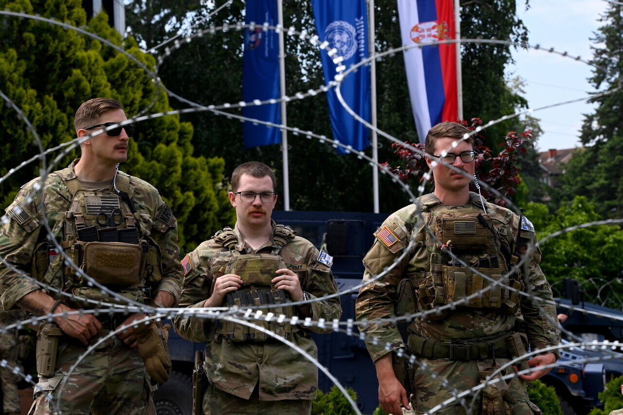 Amerikai katonák Koszovóban