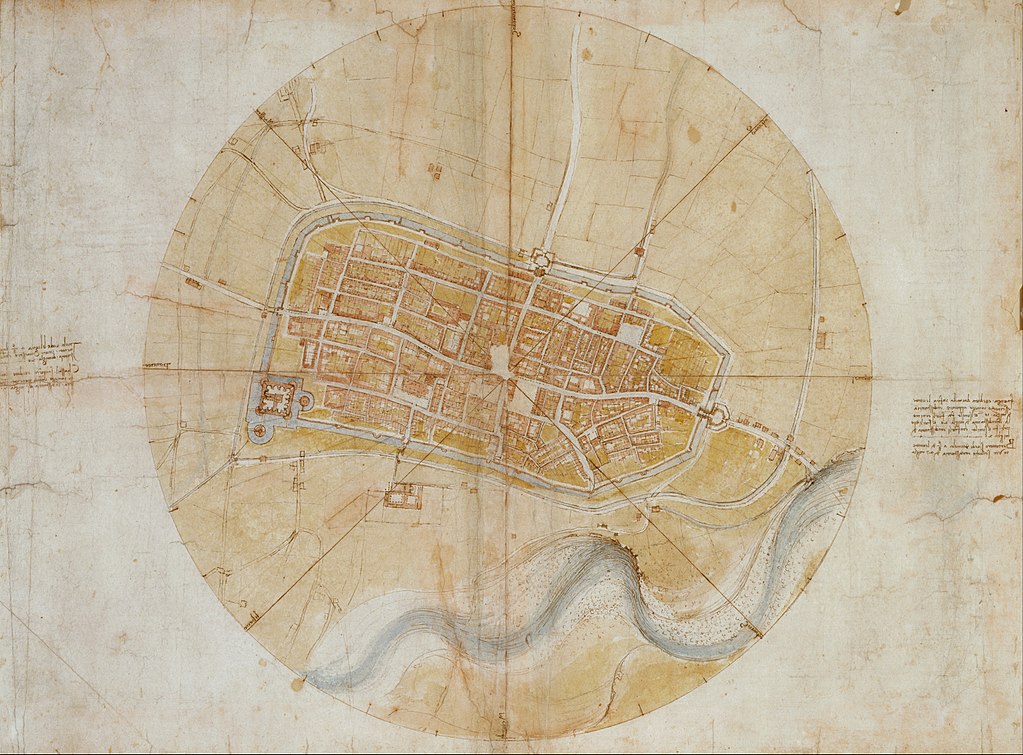Leonardo da Vinci Imola térkép