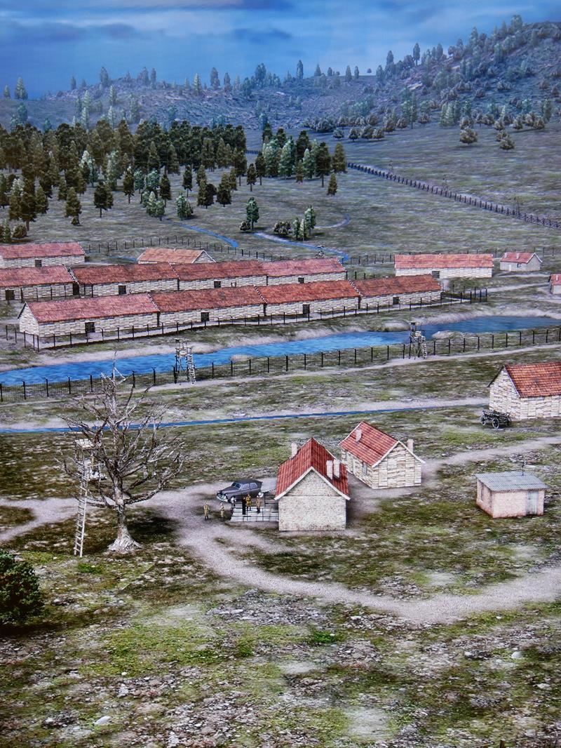 A recski tábor látképe