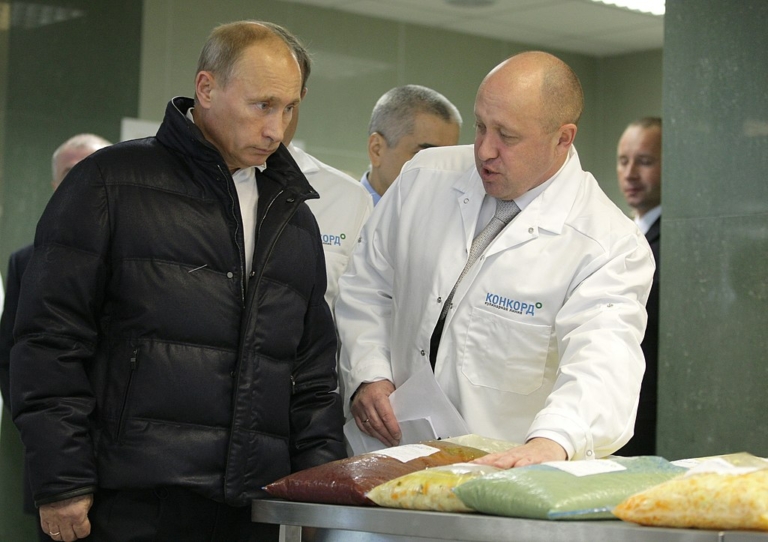 Vlagyimir Putyin Jevgenyij Prigozsin