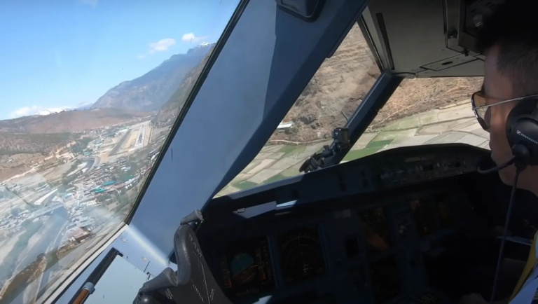 Pilóta bhutáni repülőtér