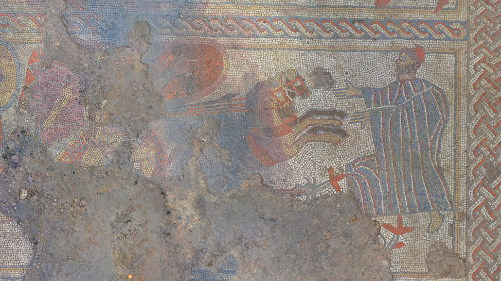 trójai mozaik Anglia