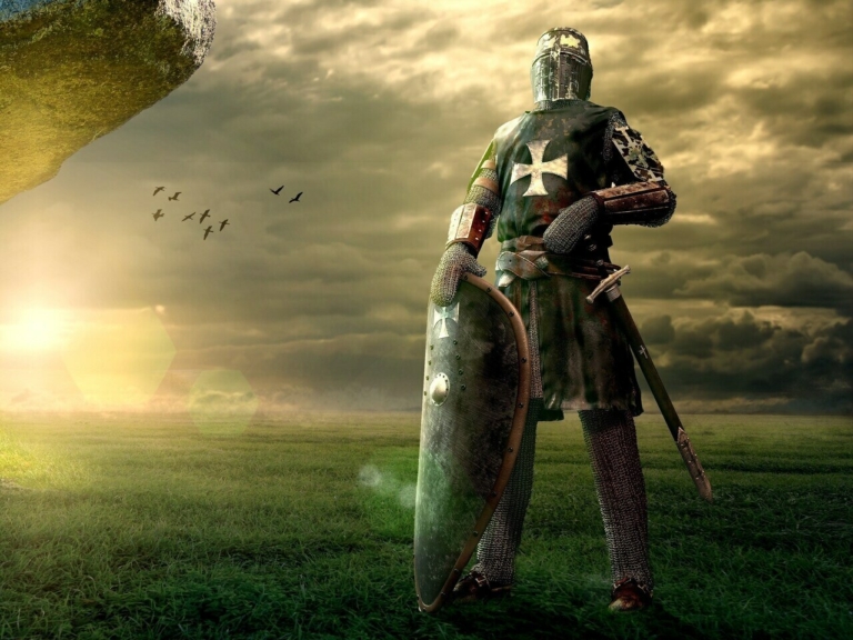 középkori templomos lovag