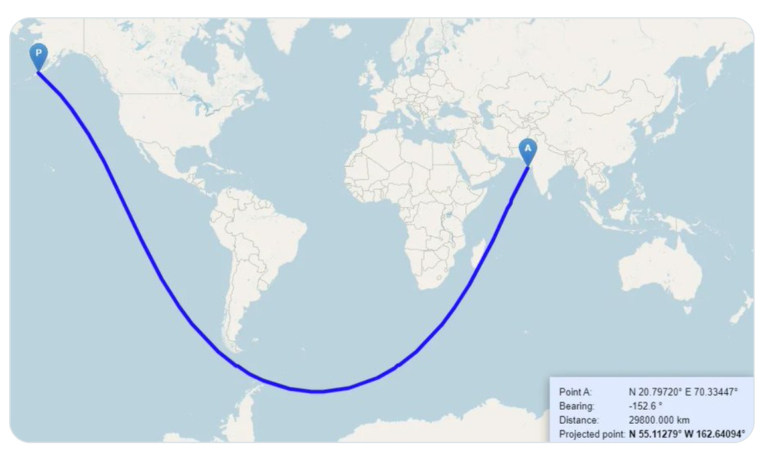 térkép Amerika India