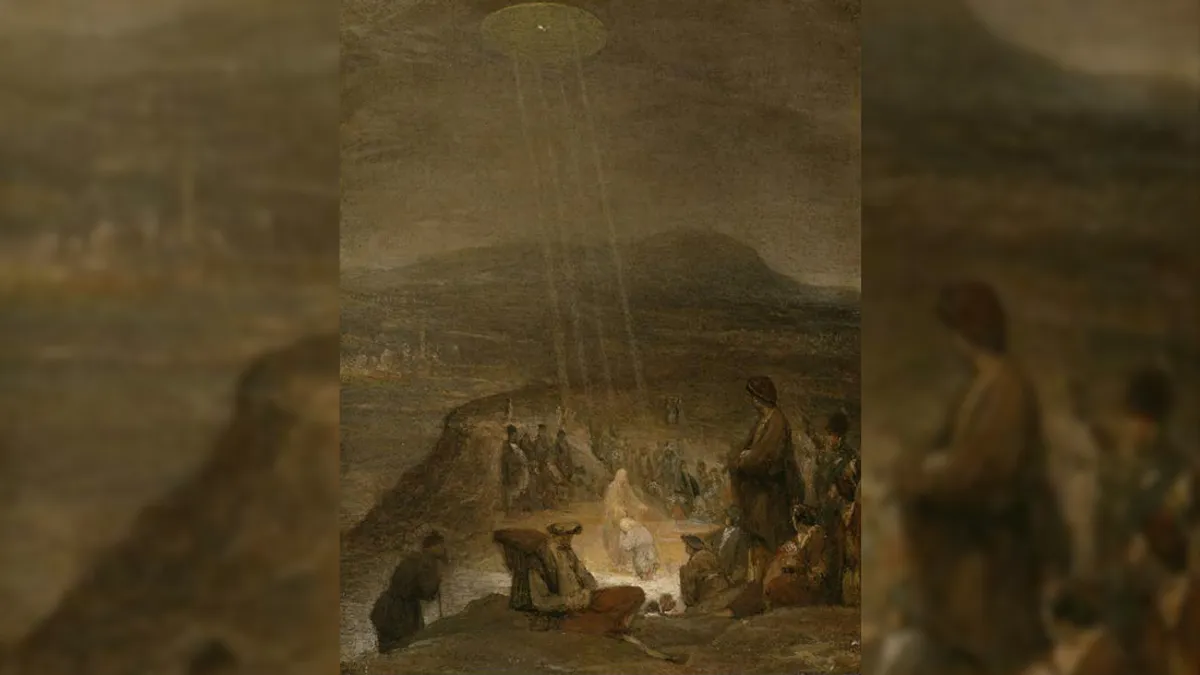 idegenek ősi furcsa UFO
