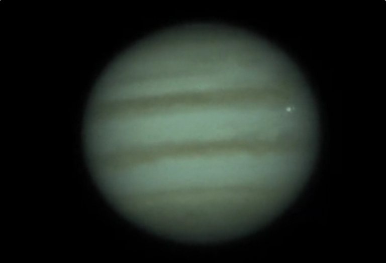Jupiter becsapódás tűzgömb