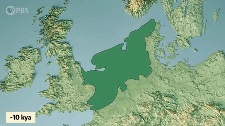 Európa szökőár Dogger-föld