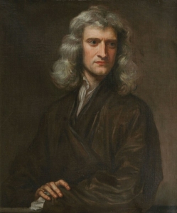 Sir Isaac Newton portréja 1689-ből.