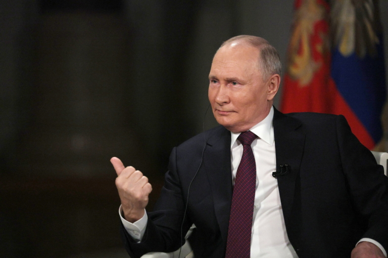 Vlagyimir Putyin Tucker Carlson interjú
