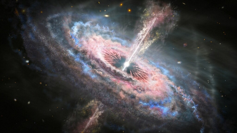 kvazár univerzum világegyetem fekete lyuk