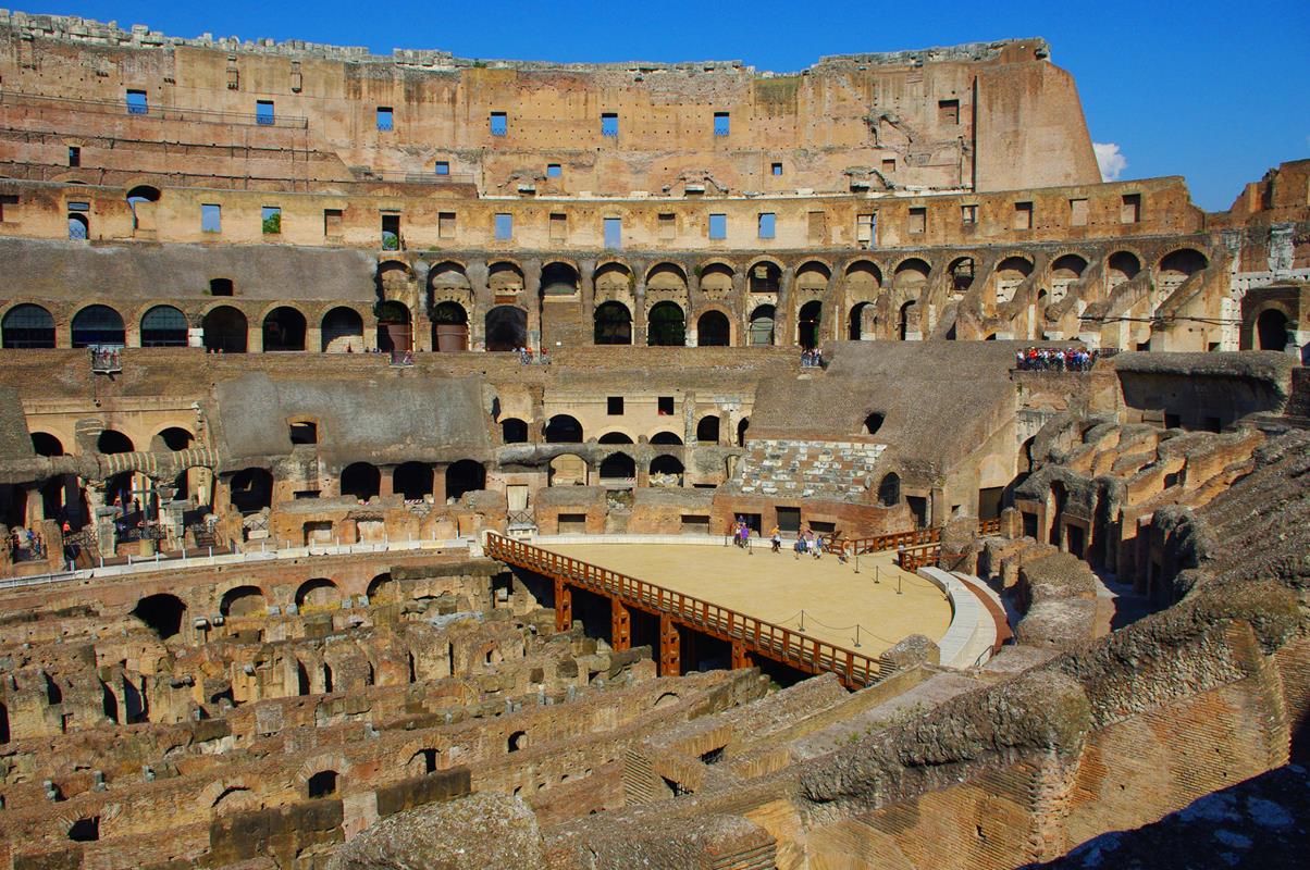 A Colosseum belső tere