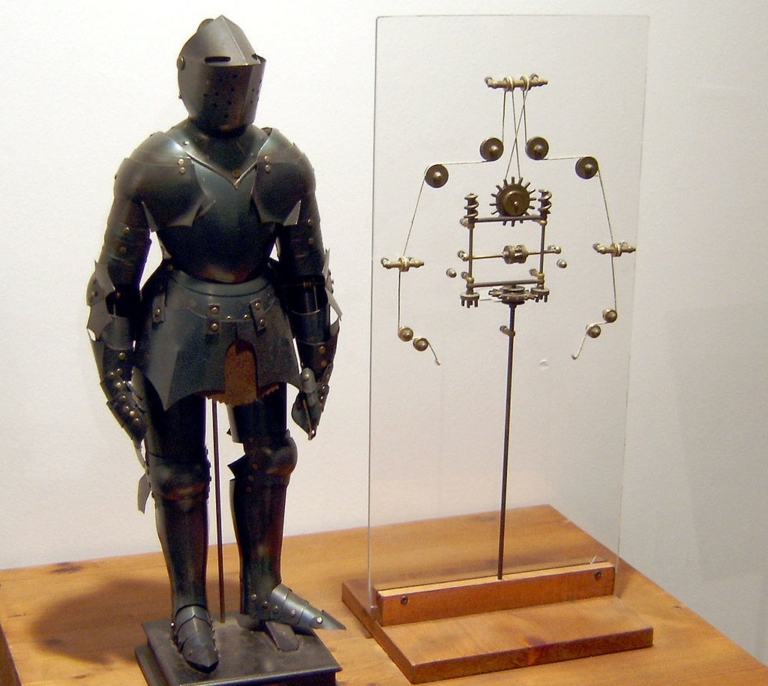 Leonardo da Vinci robot robotkatona