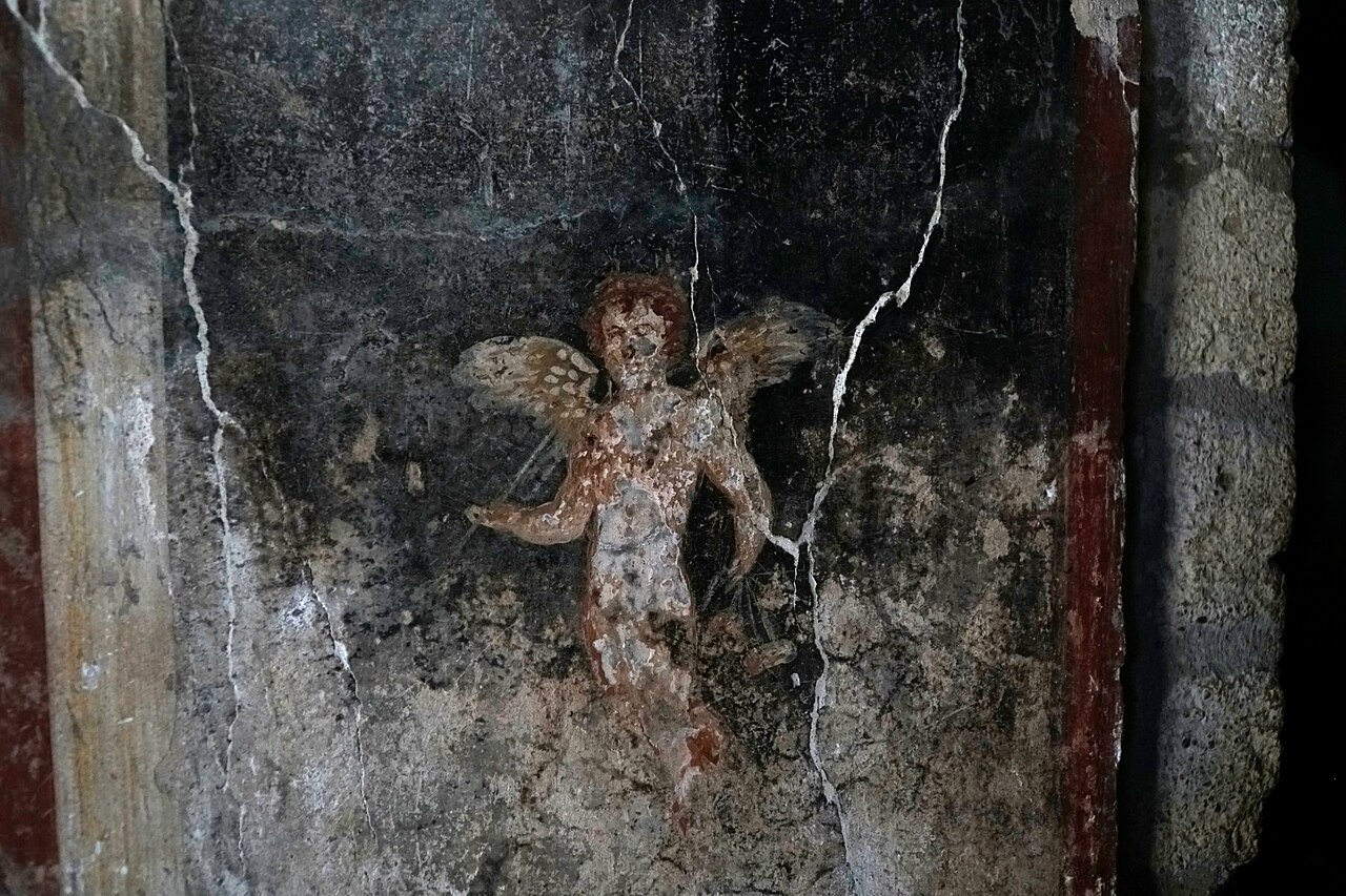 freskó festmény pompeii olaszország