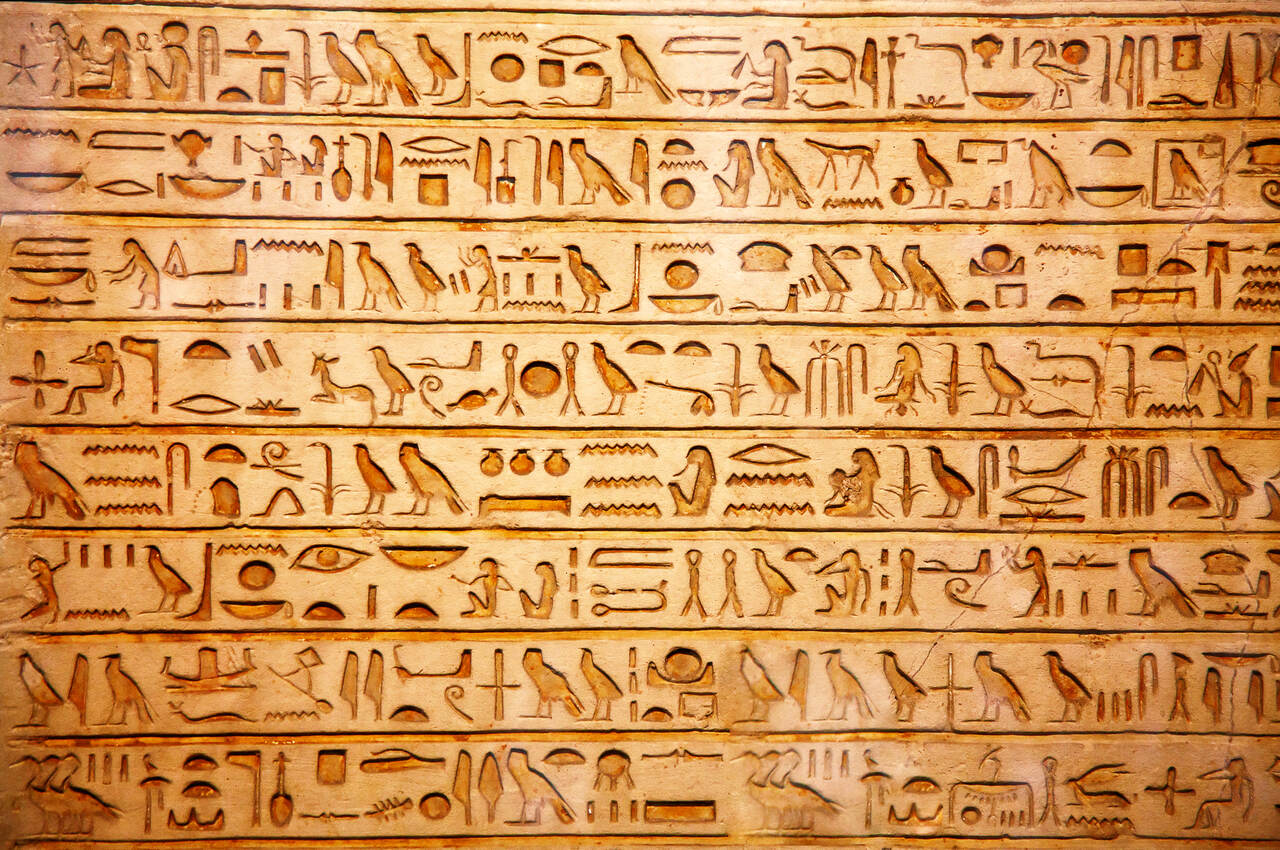Egyiptom fáraó hieroglifák