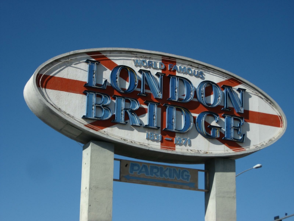 London Bridge-tábla Amerikában