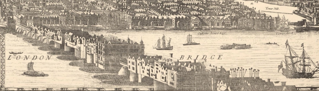 Az Old London Bridge a 17. században