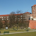 A Wawel-vár, a krakkói erődítmény része