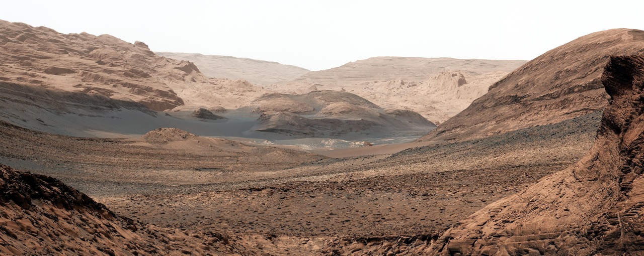 Mars Gediz Vallis folyómeder Curiosity