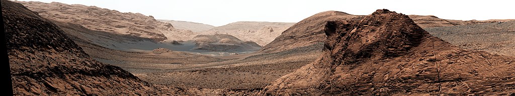 Mars kiszáradt folyómeder Gediz Vallis Curiosity