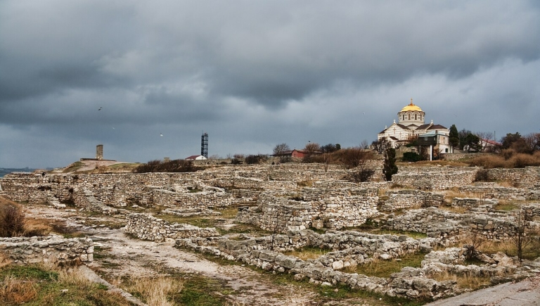 Kherszonészosz Krím orosz megszállók