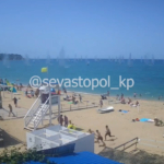 Szevasztopol Krím-félsziget strand Ukrajna háború Oroszország