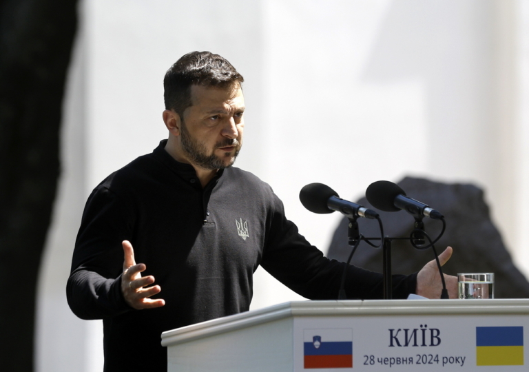 Volodimir Zelenszkij Ukrajna elnöke ukrán háború