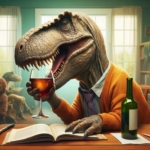 dinoszauruszok bor szőlő AI-image