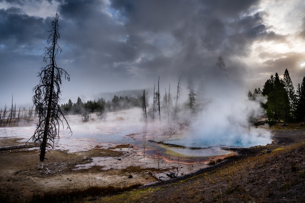 Yellowstone Nemzeti Park gejzír