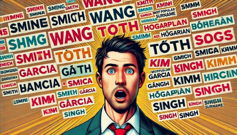 vezetéknevek leggyakoribb a világon