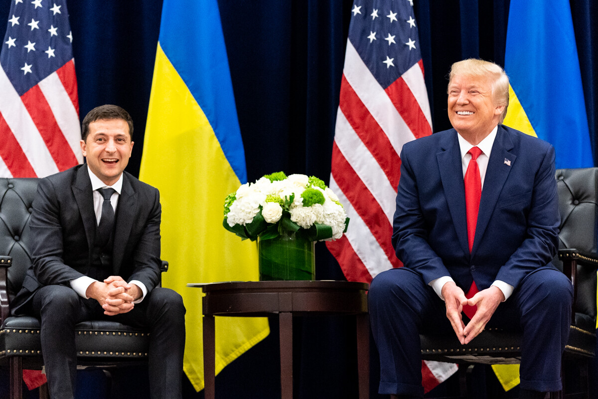 Volodimir Zelenszkij Donald Trump Ukrajna háború