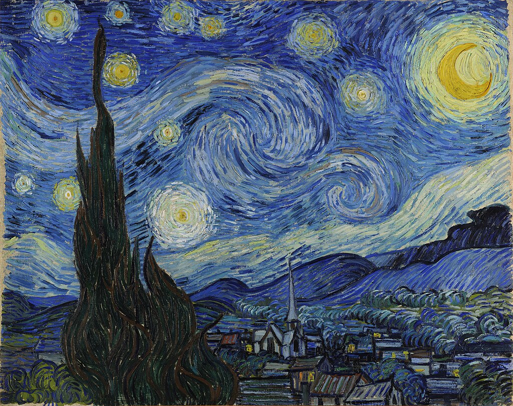 Is Vincent van Gogh's famous painting based on a scientific theory?