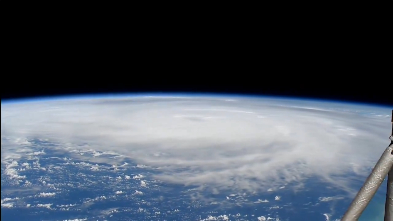 helene hurrikán nasa videó emzetközi űrállomás