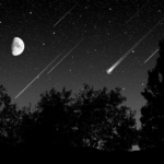 Orionidák meteorraj illusztráció Éta Aquaridák