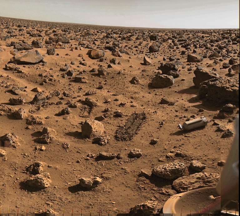 A Mars látványa a Viking II-ből