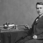 Thomas Edison feltaláló fonográf