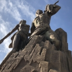 észak-korea szobor afrika
