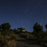 Geminidák meteorraj csillaghullás kráter