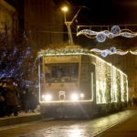 Miskolci Adventi Fényvillamos, 2024. Fotó: 2024