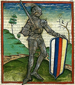 Hunyadi János a Thuróczy-krónika ábrázolásán Zsigmond király
