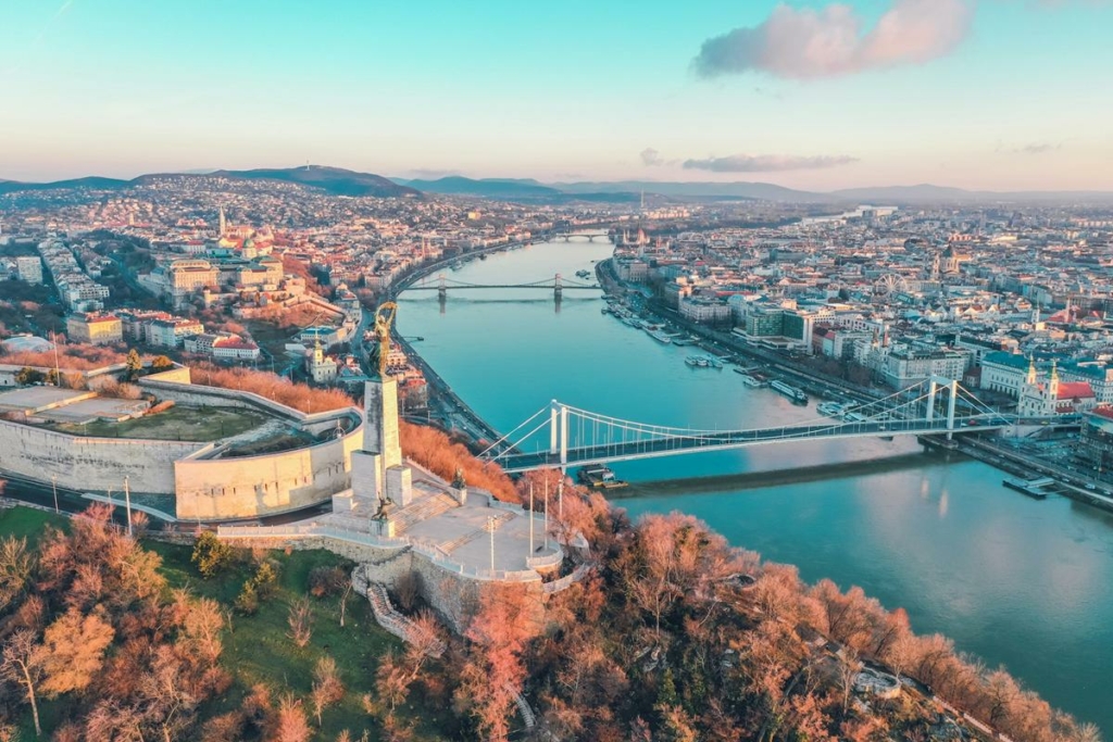 budapest ősz tél citadella panoráma