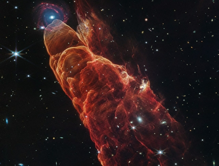 NASA kozmikus tornádó James Webb világűr csillag