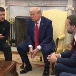 Trump Zelenszkij Vance Fehér Ház Ovális Iroda tárgyalás veszekedés vita