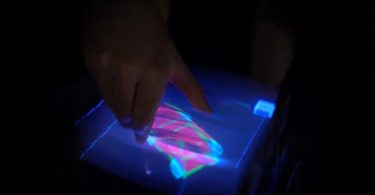 3D hologram 3-dimenzió megérinthető
