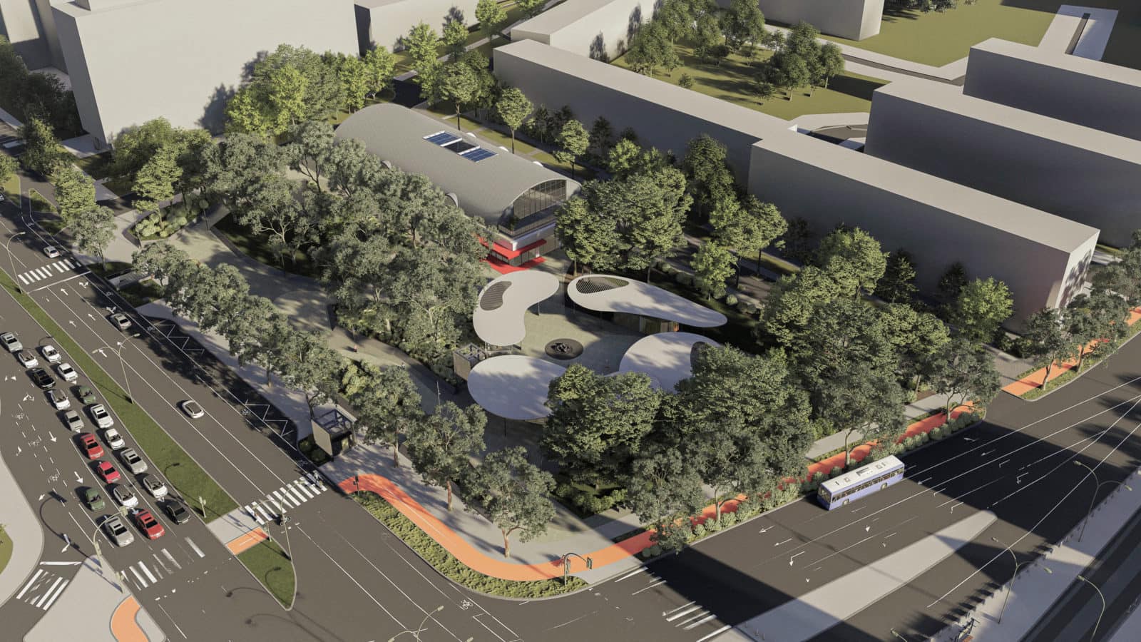 Budapest, legcsúnyább közterek, Ecseri úti metróállomás, zöld park