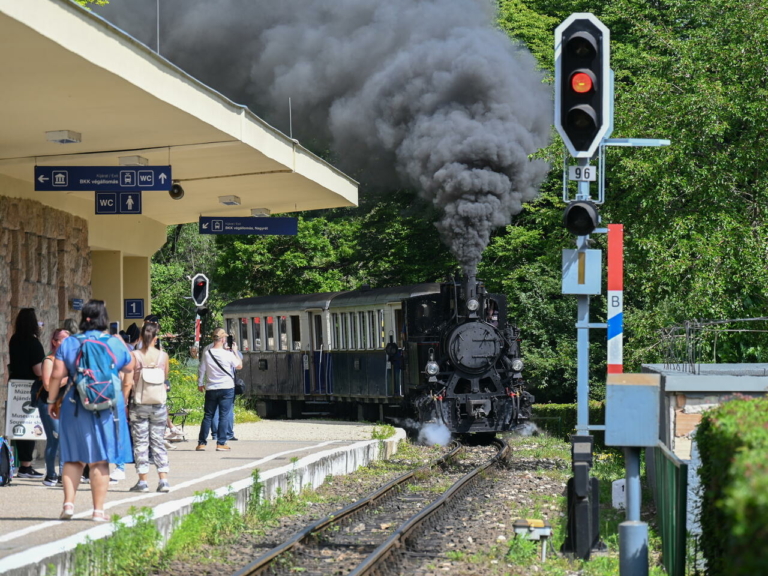 Gyermeknap Vasúttörténeti Park gyermekvasutasok