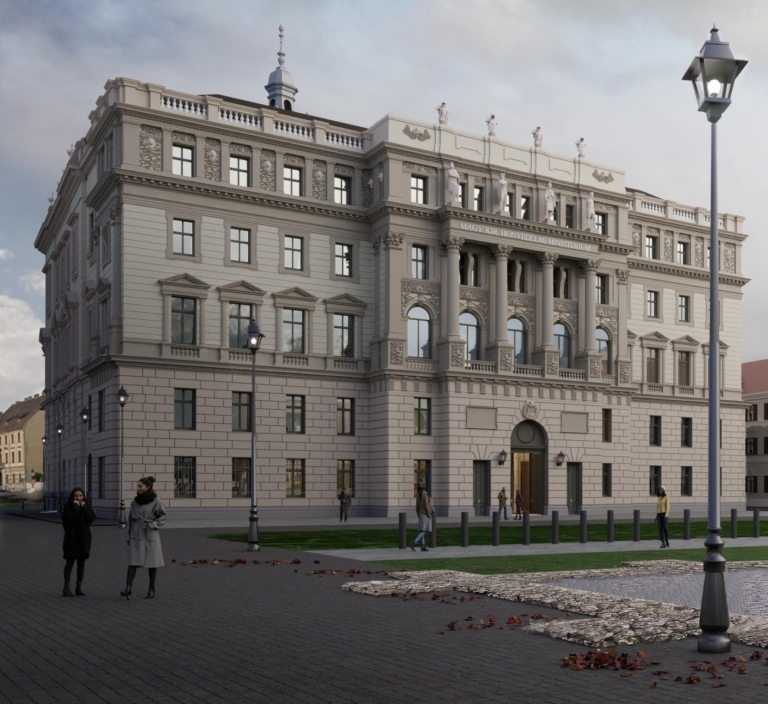 Honvéd Főparancsnokság épülete Nemzeti Hauszmann Program szobrok szobor