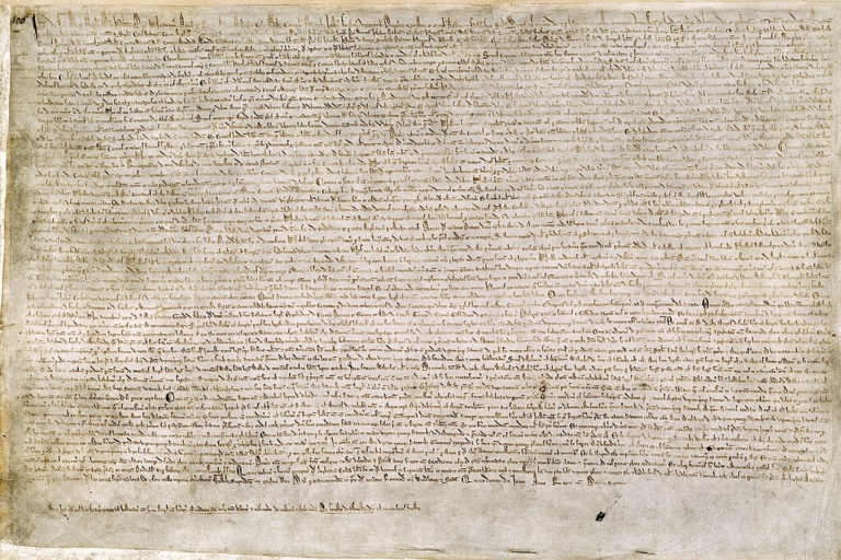 Magna Carta középkor dokumentum Földnélküli János angol király