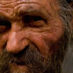 Ötzi jégember rekonstrukció múmia