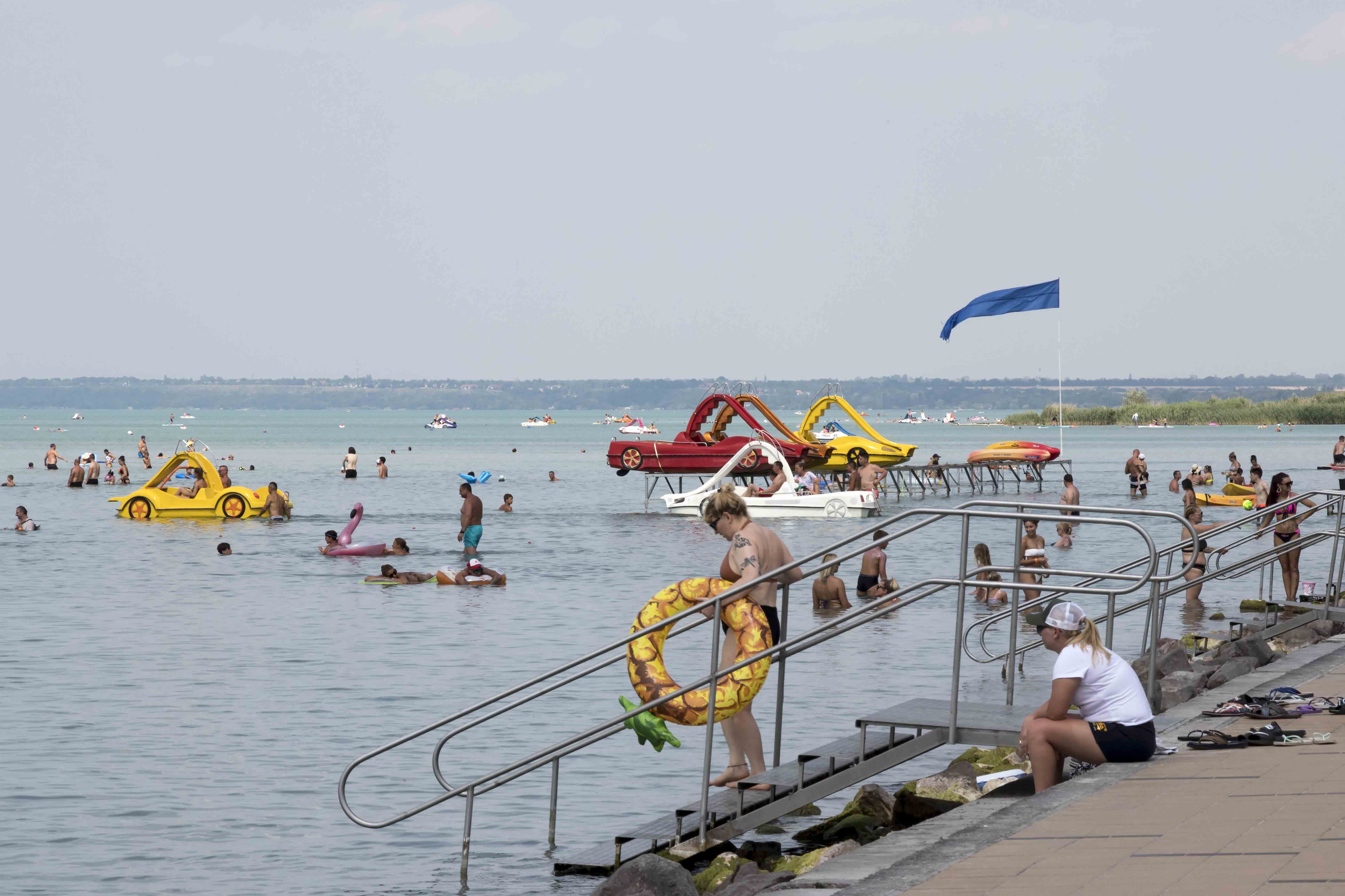Balaton strand időjárás napos